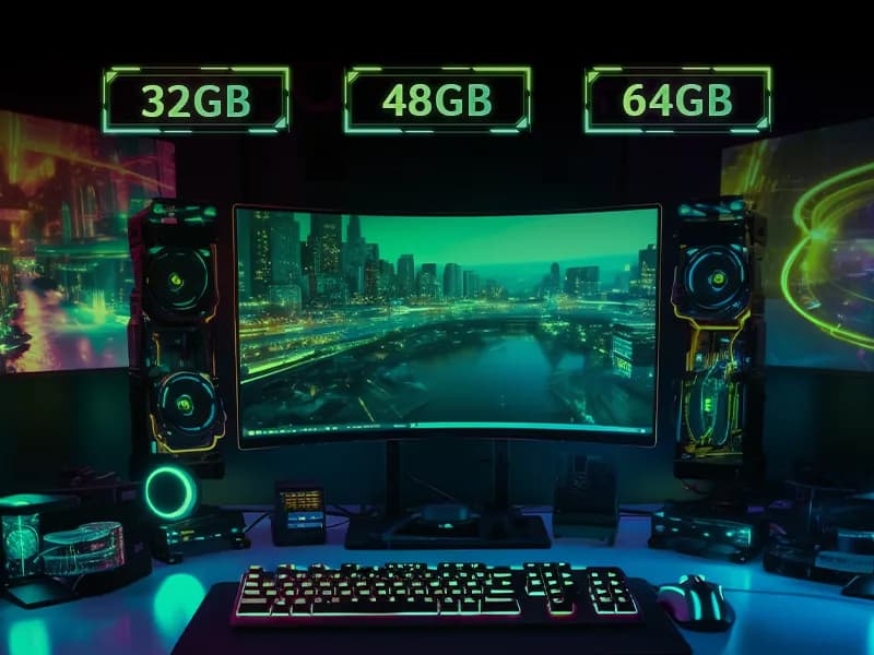 Acer HT200 32GB (16GBx2) DDR5 6400MHz CL36 Desktop Ram (Black) - 4