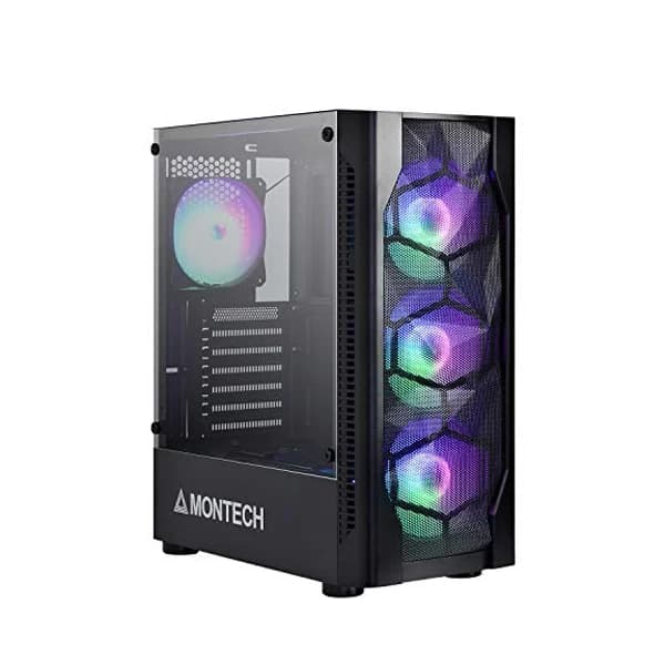 Montech X1 Mid Tower Cabinet (Black) - 1