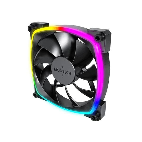 Montech RX120 PWM ARGB Black Cabinet Fan Single - 3