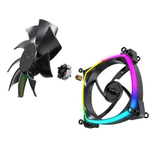 Montech RX120 PWM ARGB Black Cabinet Fan Single - 6
