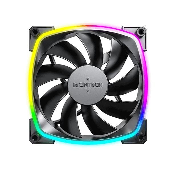Montech RX120 PWM ARGB Black Cabinet Fan Single - 1
