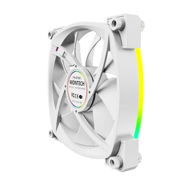 Montech RX120 PWM ARGB White Cabinet Fan Single - 2