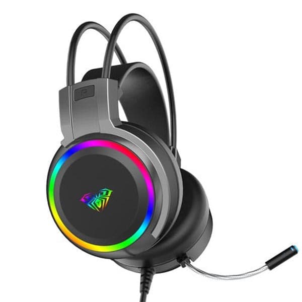 AULA S608 Wired Gaming Headset (Black) - 2