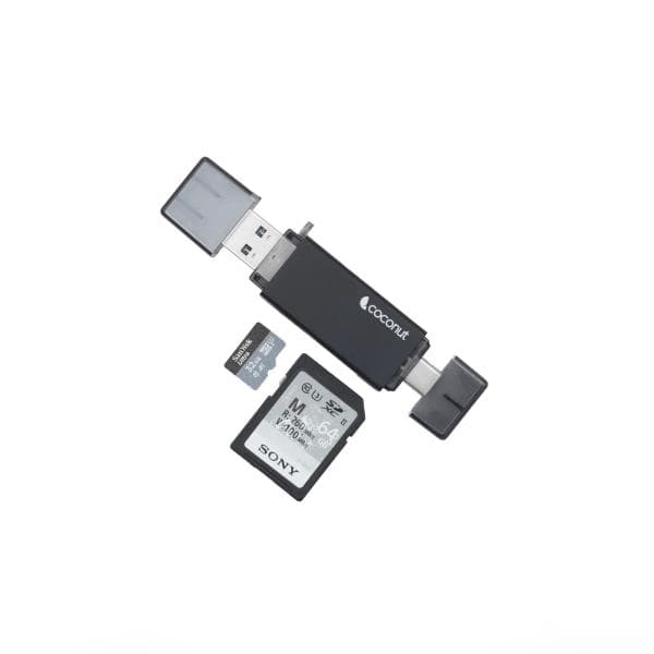 Coconut CR12 USB Type C 3.1 / USB A Card Reader - 1