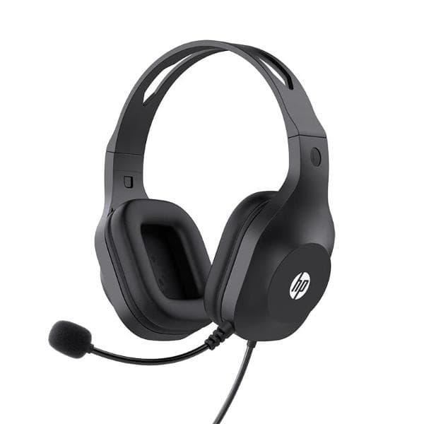 HP H120 Stereo USB On Ear Headset, Plug-and-Play USB-A, Built-in Noise-Canceling Mic, Adjustable Head Strap, Padded Ear Cushions, 360-Degree Bendable Mic, 1-Year Limited Warranty, Black, 9Z4V9Aa - 1