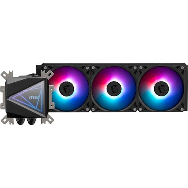 MSI MAG CORELIQUID I360 - AIO ARGB CPU Liquid Cooler - LGA 1700 Ready - Triple 120mm ARGB PWM Fans, Black - 1