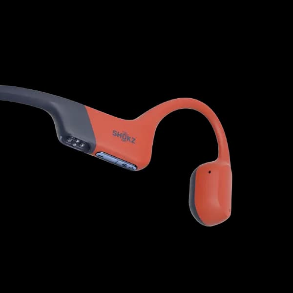 SHOKZ OpenSwim Pro Bone Conduction Sports Headphones, IP68 Waterproof Open-Ear Wireless Earphones with Bluetooth 5.4, Swimming-Red - 4