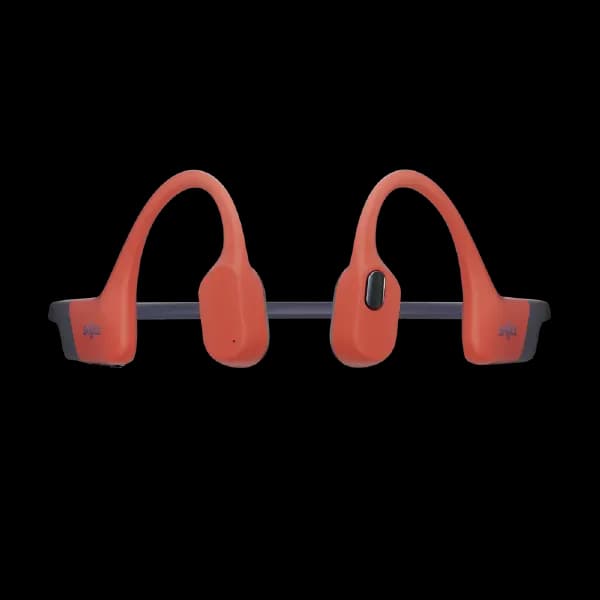 SHOKZ OpenSwim Pro Bone Conduction Sports Headphones, IP68 Waterproof Open-Ear Wireless Earphones with Bluetooth 5.4, Swimming-Red - 2