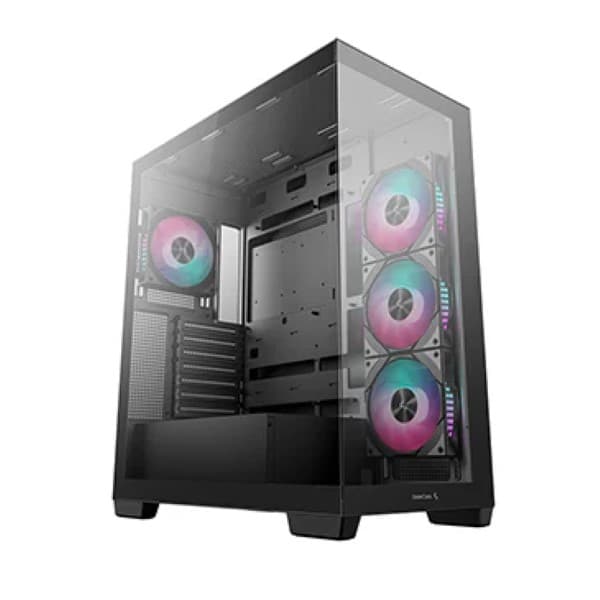 DeepCool CG580 4F Panaromic ATX PC Cabinet – Black - 1