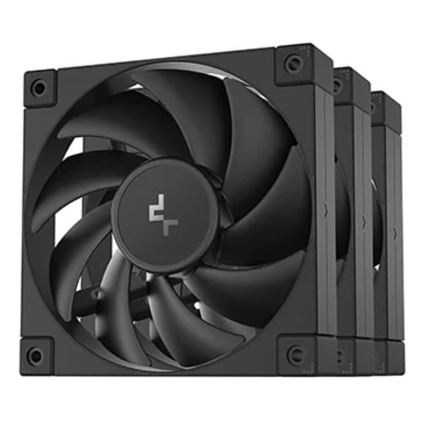Deepcool FD12 120mm 3 in 1 PC Case Fans – Black - 1