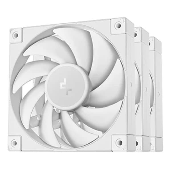 Deepcool FD12 120mm 3 in 1 PC Case Fans – White - 1