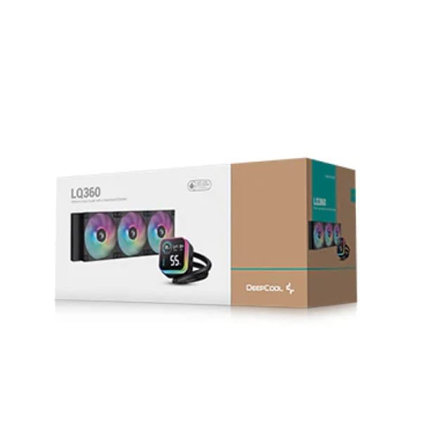 Deepcool LQ360 AIO Digital Display 360 mm Liquid Cooler - Black - 2