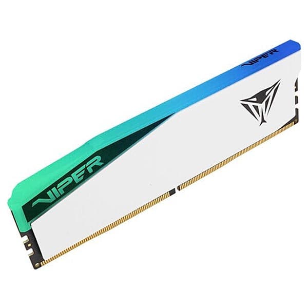 Patriot Viper Elite 5 RGB DDR5 16GB (1 x 16GB) 5200MHz CL36 Ram DIMM Module (White) - 6