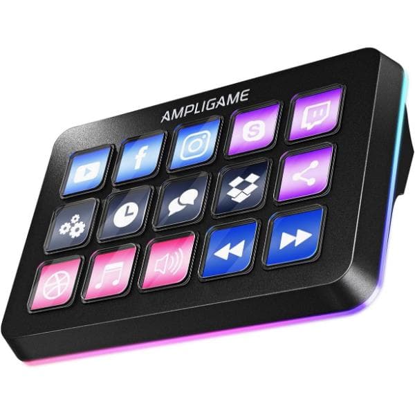 Fifine AmpliGame D6 Stream Controller with 15 Macro Keys - 1
