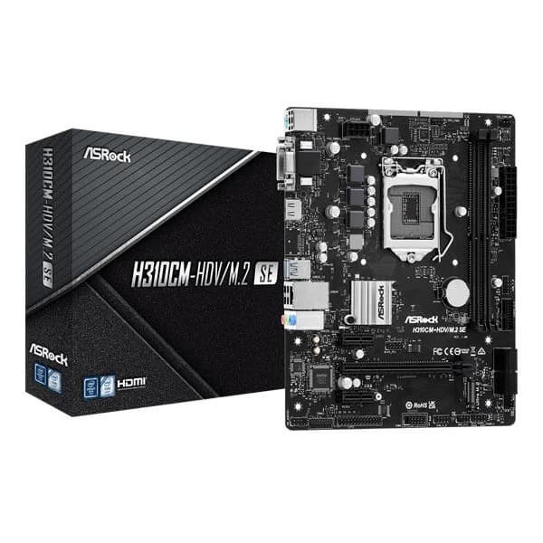 ASRock H310CM-HDV/M.2 SE Motherboard - 1