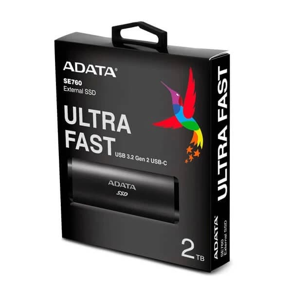 Adata SE760 2TB External SSD (Black) - 4