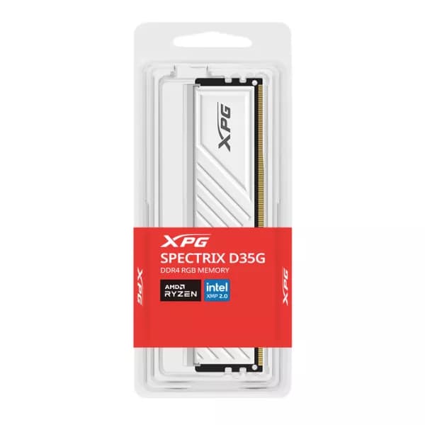 Adata XPG Spectrix D35G RGB 32GB (32GBx1) DDR4 3600MHz CL18 Ram (White) - 2