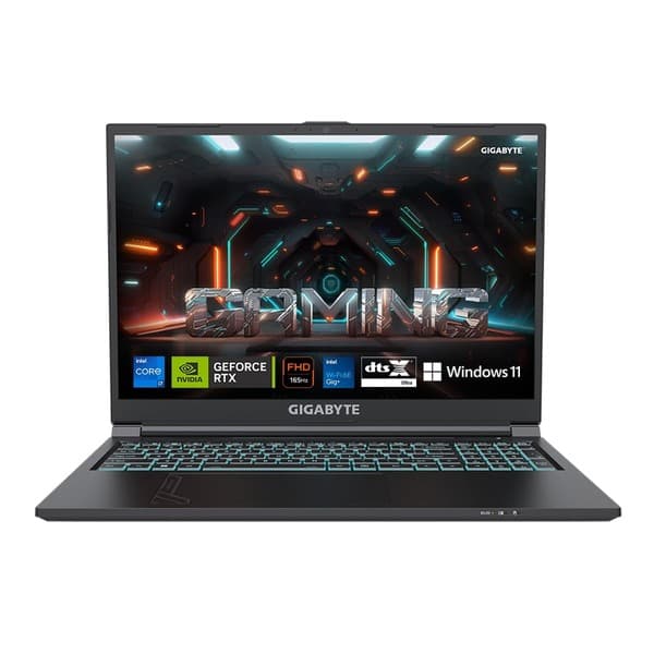 GIGABYTE G6 MF-H2IN853SH, i7-13620H 4.9 GHz, RTX 4050 6GB GDDR6, 16.0" Thin Bezel FHD+ 1920x1200 WUXGA, 165Hz, 8G *2 DDR5-4800, Gen4 512GB, Multi Languages 15 Color Illuminated Keyboard - 1
