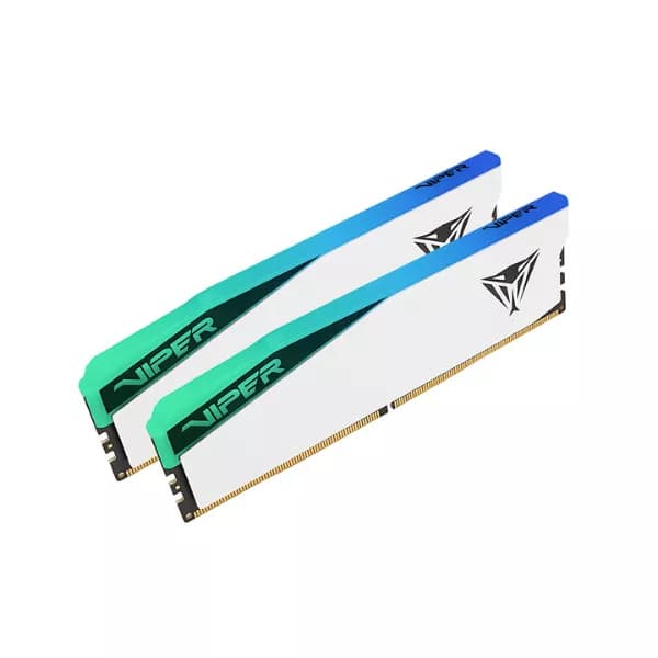 Patriot Viper Elite 5 RGB 48GB (2X24GB) DDR5 7000 MHz CL32 RAM DIMM Module (White) - 2