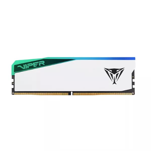 Patriot Viper Elite 5 RGB DDR5 16GB (1 x 16GB) 5200MHz CL36 Ram DIMM Module (White) - 1