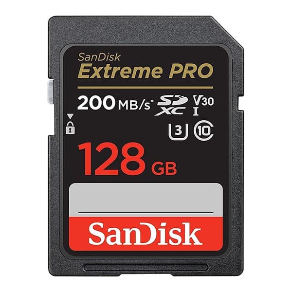 SanDisk 128GB Extreme Pro SDHC UHS-I/U3 V30 Class 10 Memory Card - 1