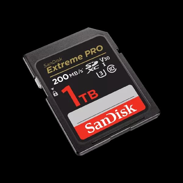 SanDisk 1TB Extreme Pro SDHC UHS-I/U3 V30 Class 10 Memory Card - 3