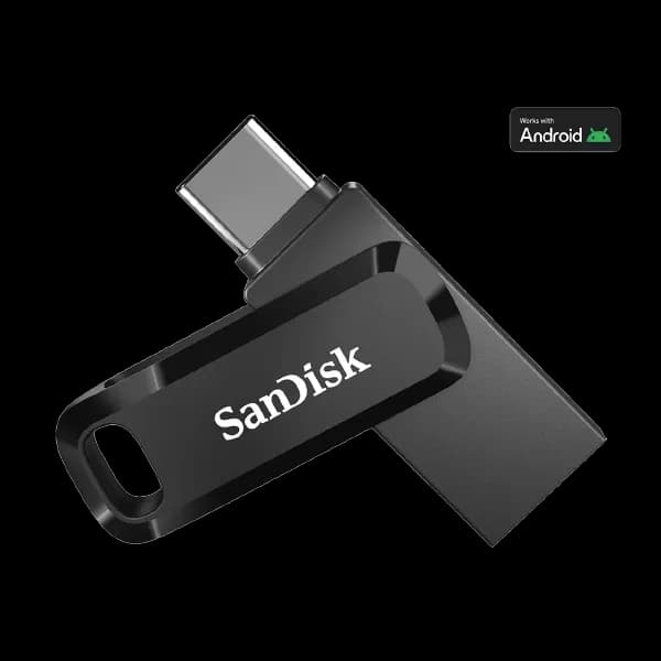 SanDisk Ultra Dual Drive Go SDDDC3-128G-I35 128GB USB 3.0 Type C Pendrive for Mobile (Black) - 1