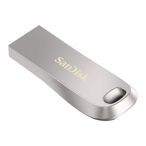 SanDisk Ultra Luxe USB 3.2 128GB Flash Drive Upto 400MB/s (All Metal, Metallic Silver) - 3