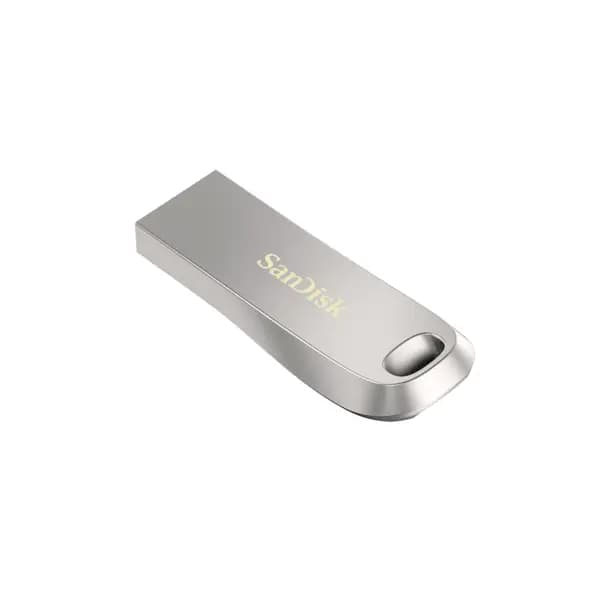 SanDisk Ultra Luxe USB 3.2 64GB Flash Drive Upto 150MB/s (All Metal, Metallic Silver) - 2