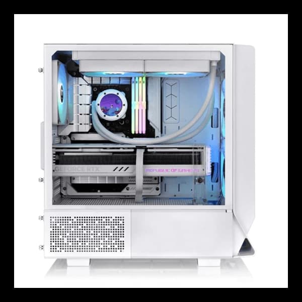 Thermaltake Ceres 330 TG ARGB Snow (E-ATX) Mid Tower Cabinet (White) - 5