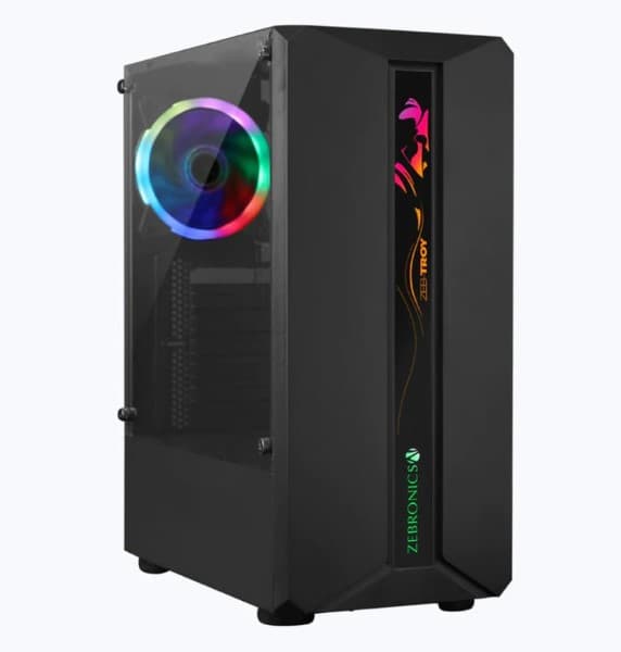 ZEBRONICS Troy Mid-Tower Premium Gaming Cabinet - 1