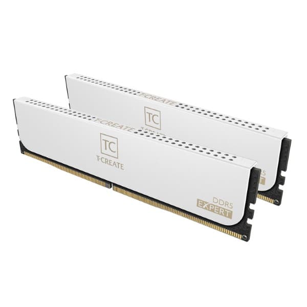 TeamGroup T-Create Expert 32GB (2x16GB) DDR5 6000MHz CL38 Desktop Memory - White - 1