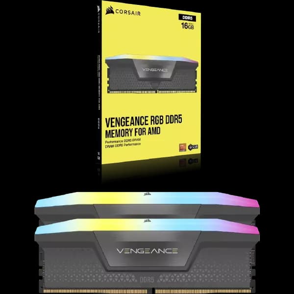 Corsair Vengeance RGB 32GB (16GBx2) DDR5 6000MHz CL36 Ram - 4