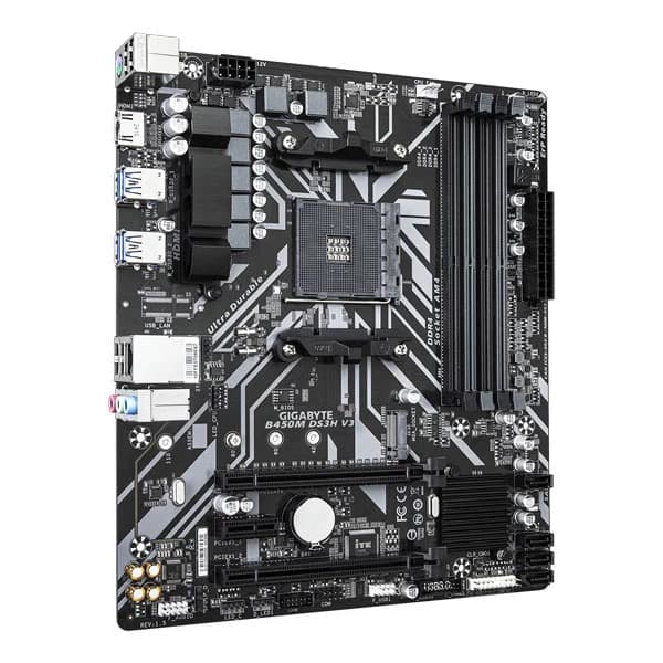 Gigabyte B450M DS3H V3 (rev. 1.5) Motherboard - 3