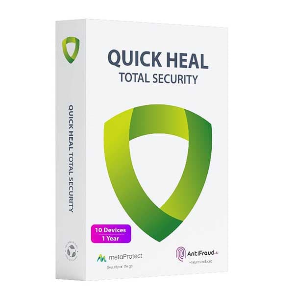 Quick Heal | Total Security | 10 Users | 1 Year (Physical Box) - 1
