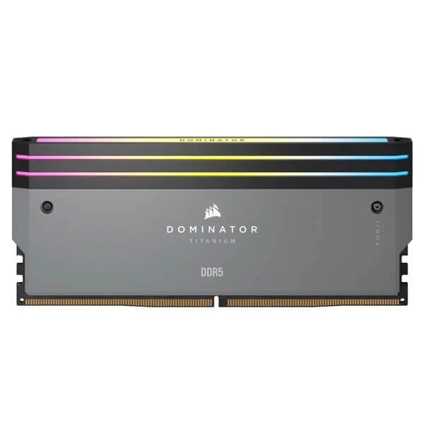 Corsair Dominator Titanium RGB DDR5 32GB (16GBx2) 6000MHz CL30 Desktop Ram - Grey - 4