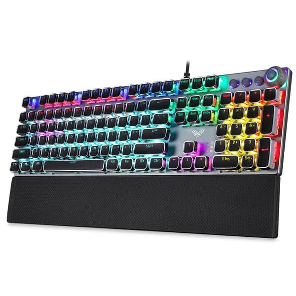AULA F2088 Mechanical Gaming Keyboard - Black Blue Switch
