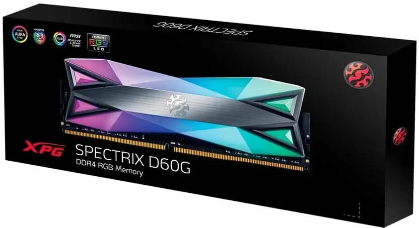 ADATA XPG SPECTRIX D60G 8GB (8GBX1) DDR4 3600MHz RGB DESKTOP RAM - 2