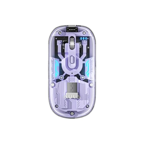 Aula AM210 Wireless 2.4G BT Gaming Mouse - Purple - 1