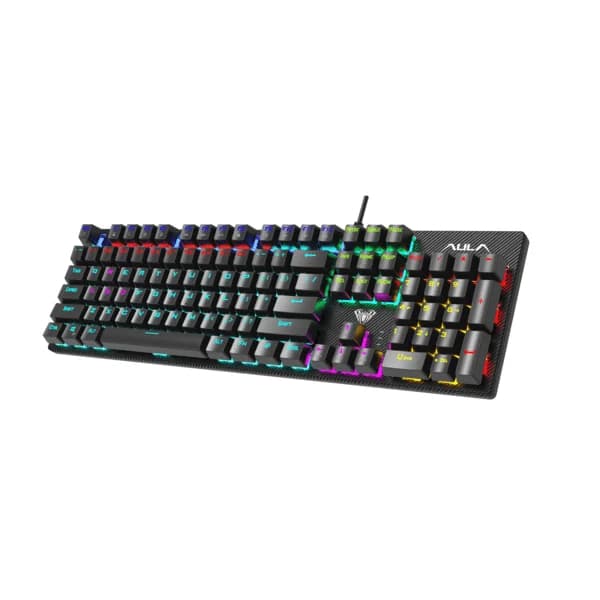 AULA S2022 Mechanical Wired Gaming Keyboard - Black - 1
