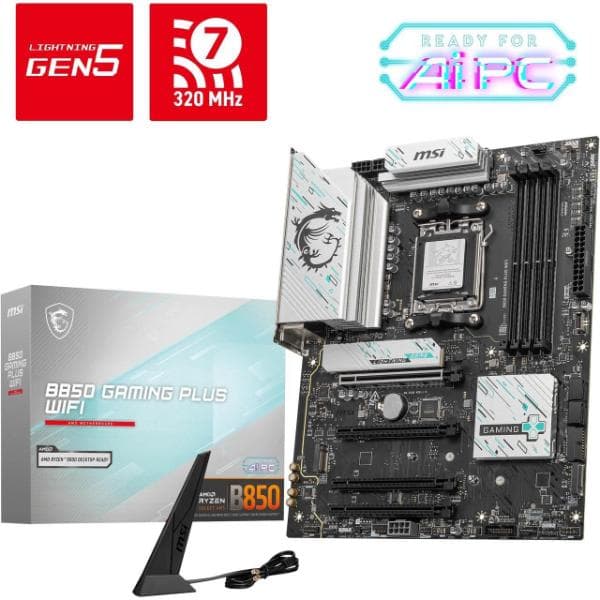 MSI B850 Gaming Plus WIFI 7 ATX Motherboard - 7