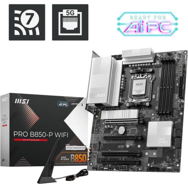 MSI PRO B850-P WiFi 7 DDR5 ATX Motherboard - 1