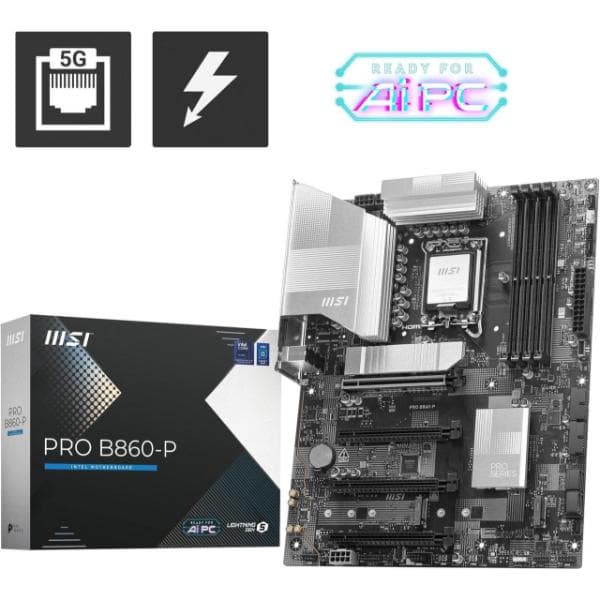 MSI PRO B860-P WIFI Intel Core Ultra LGA 1851 DDR5 ATX Motherboard - 1