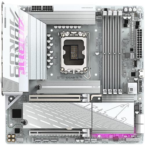 Gigabyte B860M Aorus Elite WiFi6E ICE LGA 1851 mATX Motherboard - 4
