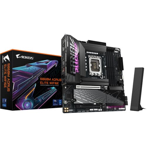 Gigabyte B860M AORUS ELITE WIFI6E LGA 1851 mATX Motherboard - 2