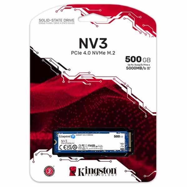 Kingston 500GB NV3 M.2 2280 Nvme SSD - 4