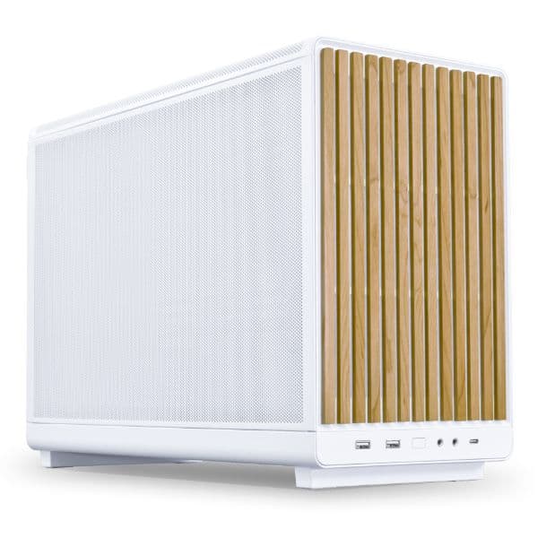 Lian Li A3 mATX Cabinet – White Wood - 1