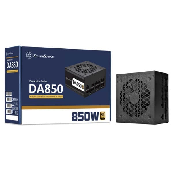 SilverStone DA850 Gold SMPS - 850 Watt 80 Plus Gold Fully Modular Power Supply - 3