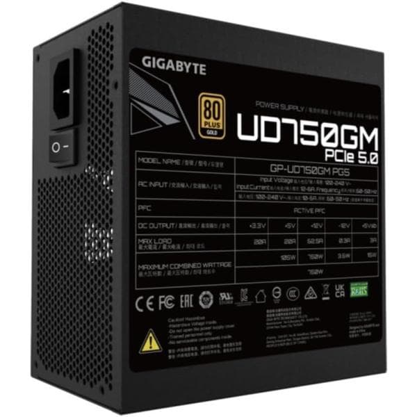 Gigabyte UD750GM PG5 750W 80 Plus Gold Power Supply - 2