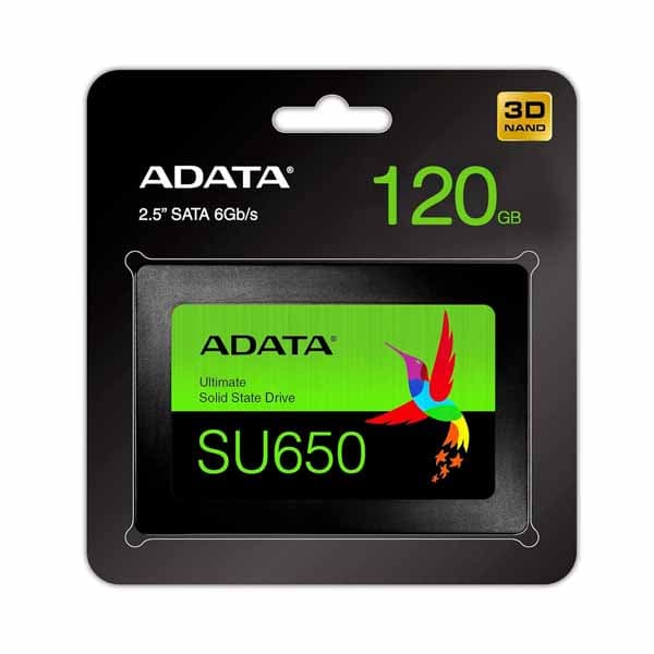 ADATA Ultimate SU650 2.5" 120GB SATA III 3D NAND Internal SSD - 3